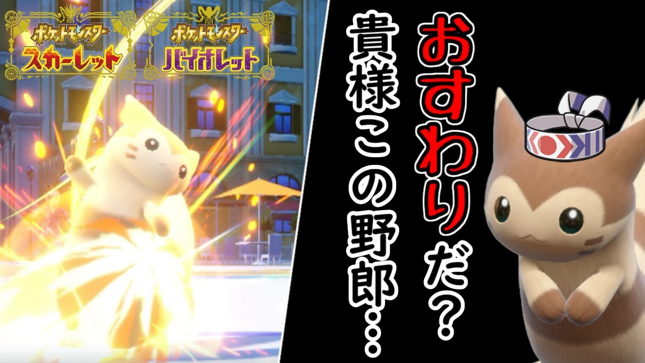 これぞギャップ萌え！ハチマキ高火力(笑)オオタチとランクマッチ【ポケモンSV】