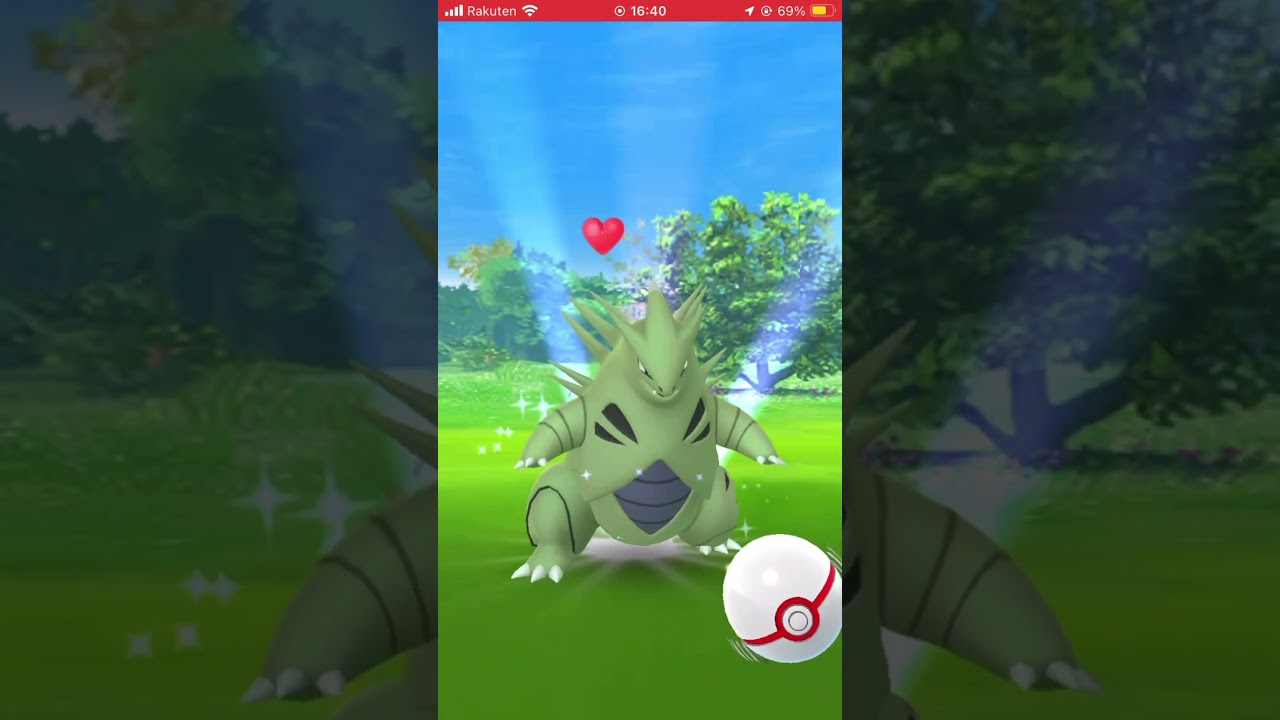 【ポケGO】メガバンギラスゲッチャレ #ポケモン #tyranitar #ショート #メガシンカ  #shorts #バンギラス