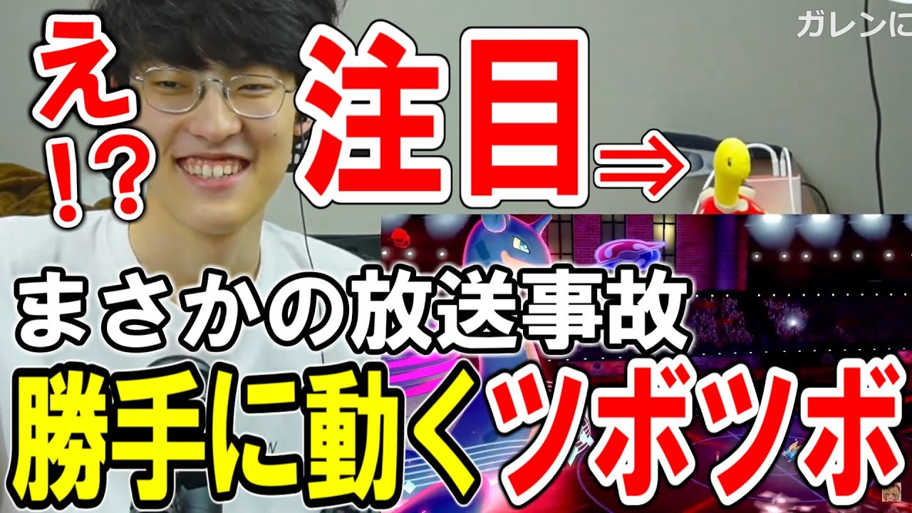 【放送事故？！】勝手に動き出すツボツボのぬいぐるみにコメント欄騒然ｗ