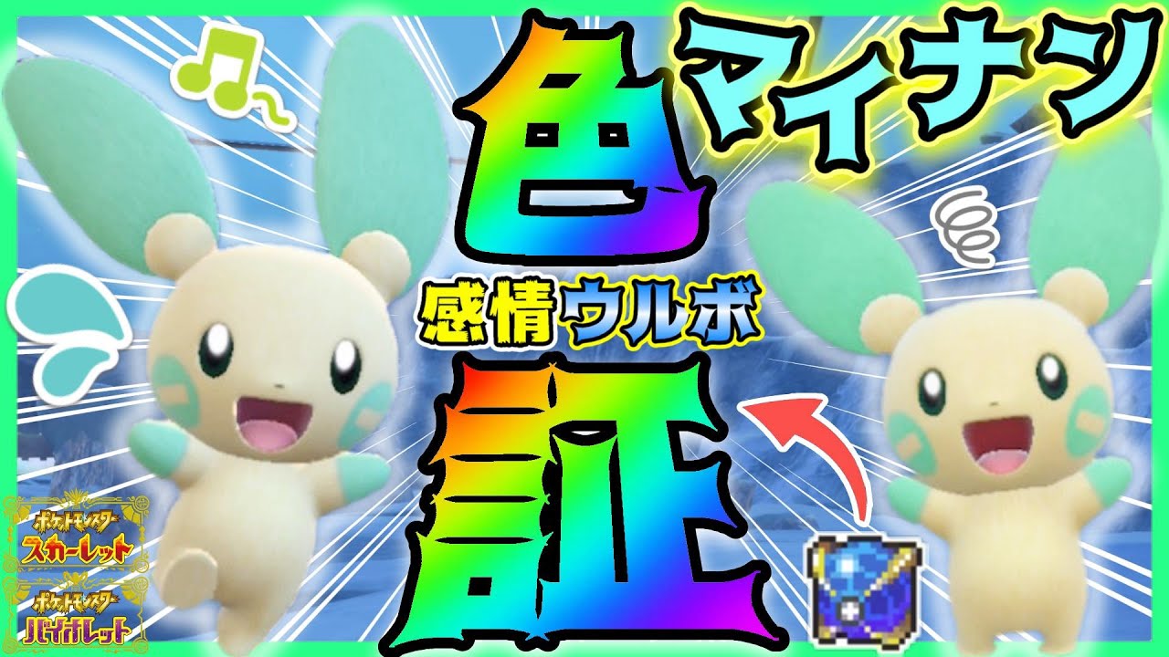 【ポケモンSV】みんなを応援‼️色違い証持ち”マイナン”をウルトラボールでGETしたら可愛すぎてデレデレになった💕【ゼロの秘宝】【色違いマイナン】~Catching a Shiny Minun~