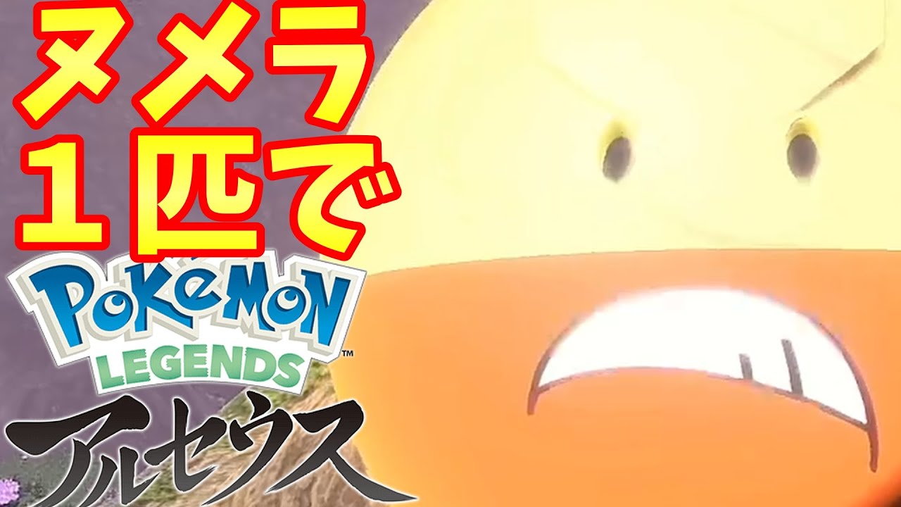 【Pokémon LEGENDS アルセウス】ヌメラ１匹縛りでクリアを目指す旅【ポケモンレジェンズ アルセウス】#8
