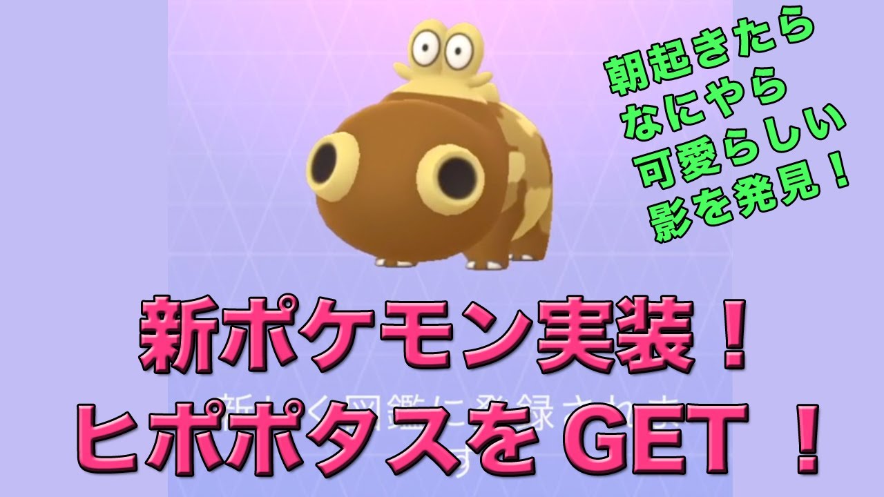 【ポケモンGO】新ポケモン　ヒポポタスをGET！