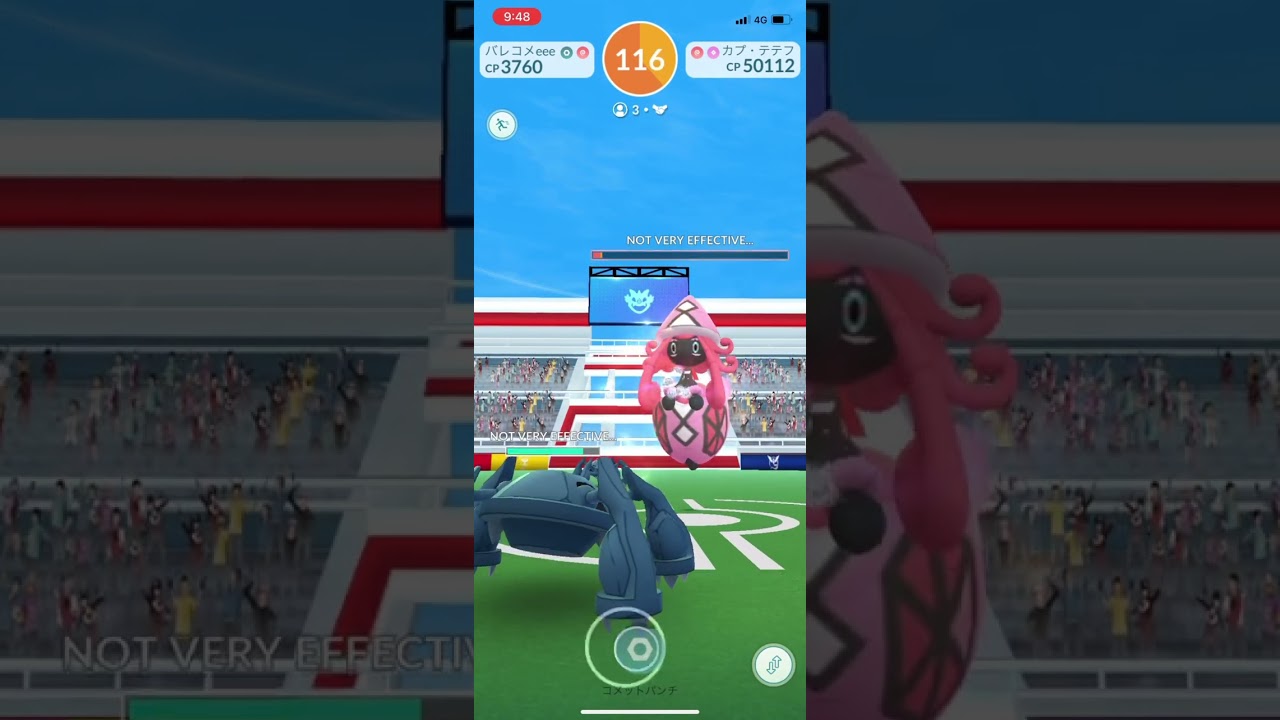 ポケモンGOカプ・テテフレイドバトル2024/03/22その2