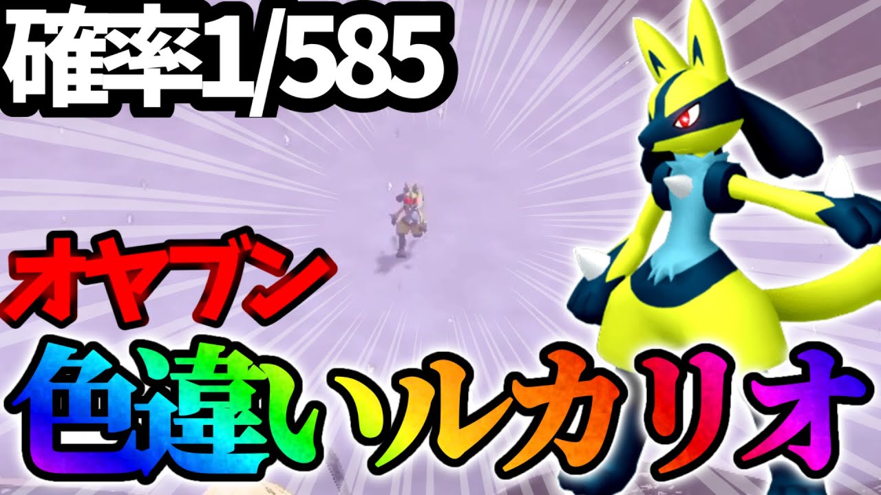 【超レア】オヤブン色違いルカリオ出たwww【レジェンズアルセウス】