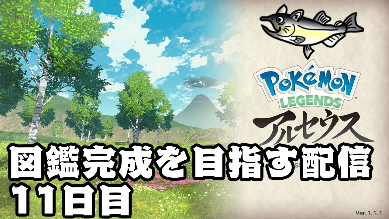 ポケットモンスター　LEGENDSアルセウス　図鑑埋め等の旅