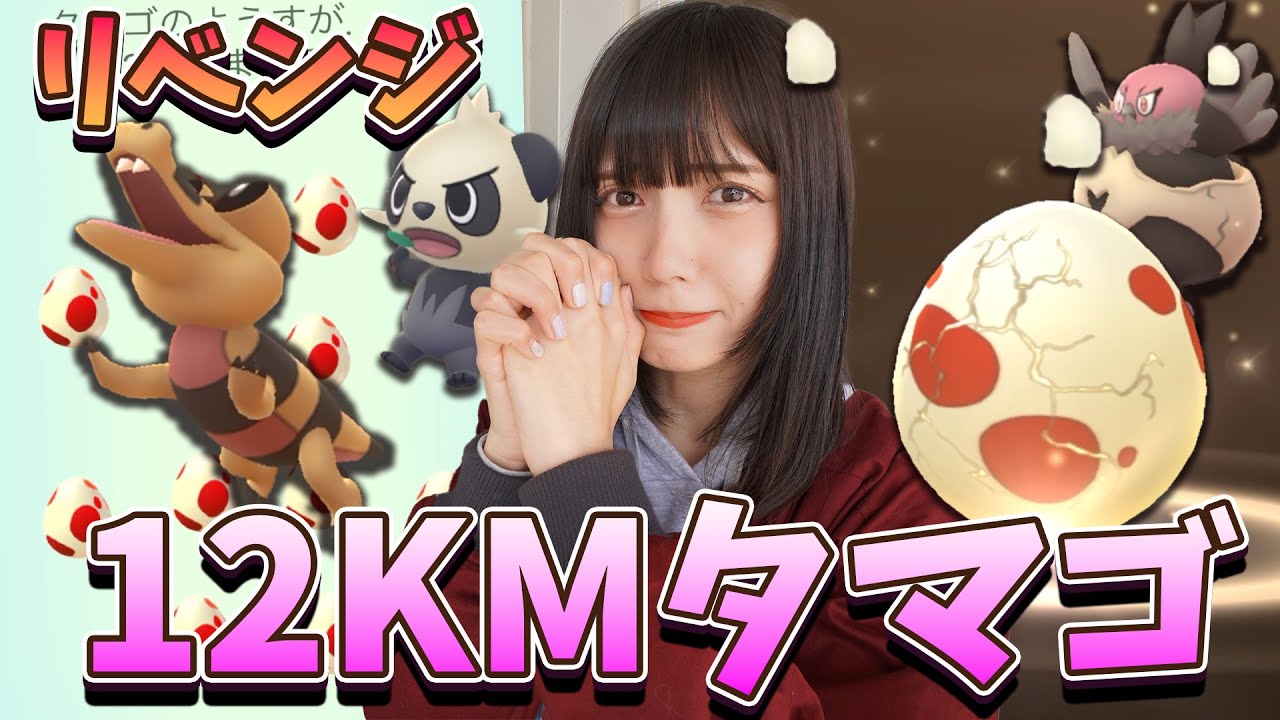 色違いメグロコリベンジ！リーダー討伐して12kmタマゴ孵化チャレンジ【ポケモンGO】