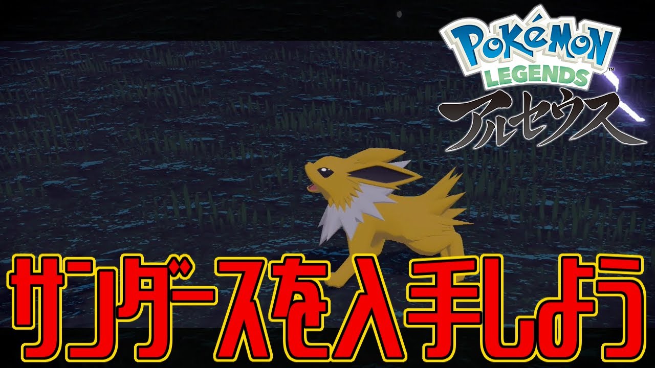 【ポケモンアルセウス】サンダースを入手しよう【Pokémon LEGENDS アルセウス】