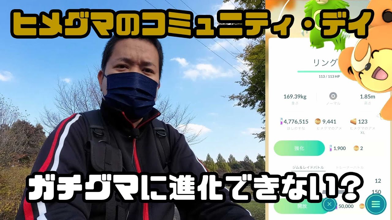 【ポケモンGO】進化できない！ヒメグマのコミュニティデイ