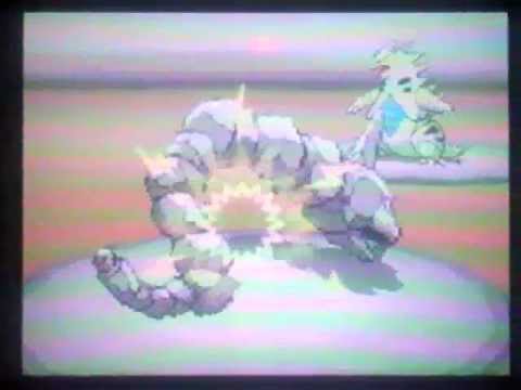 ポケモンBW　イワークvsバンギラス　1対1で勝負だよ Onix vs Tyranitar