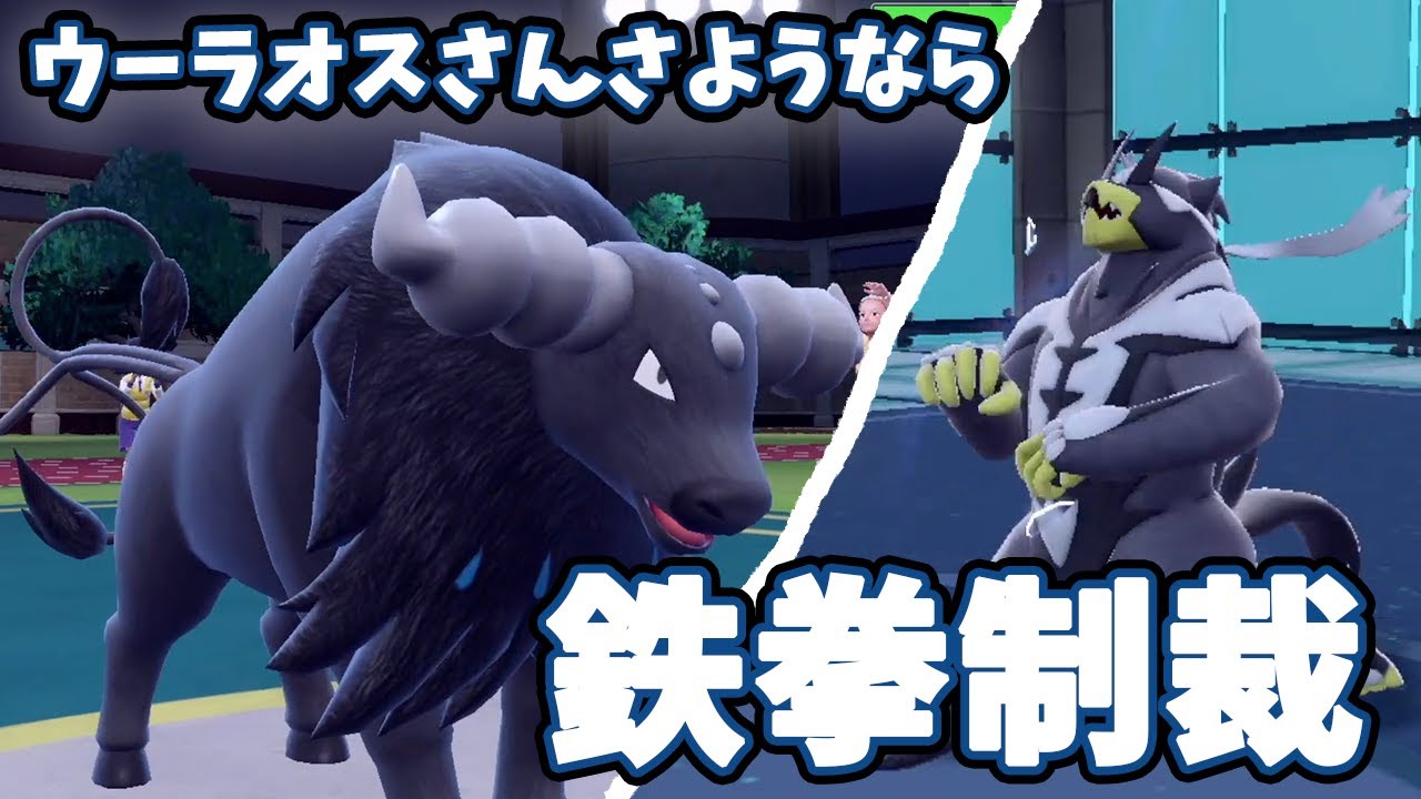 環境に蔓延っているウーラオスに鉄拳制裁を加える。【ポケモンSV】