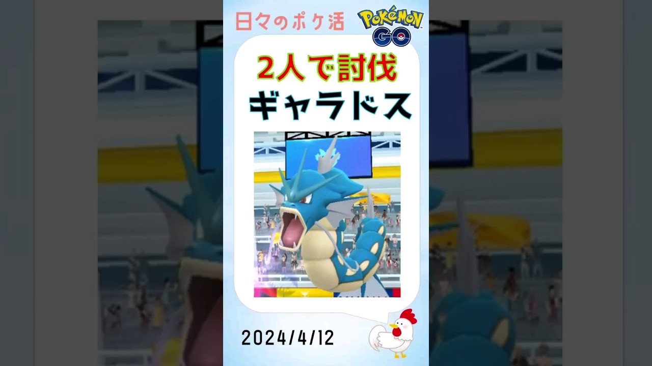 【2人討伐、ギャラドスレイドs】#pokemongo #ポケモンgo #攻略 #レイドバトル #ギャラドス #ゼクロム