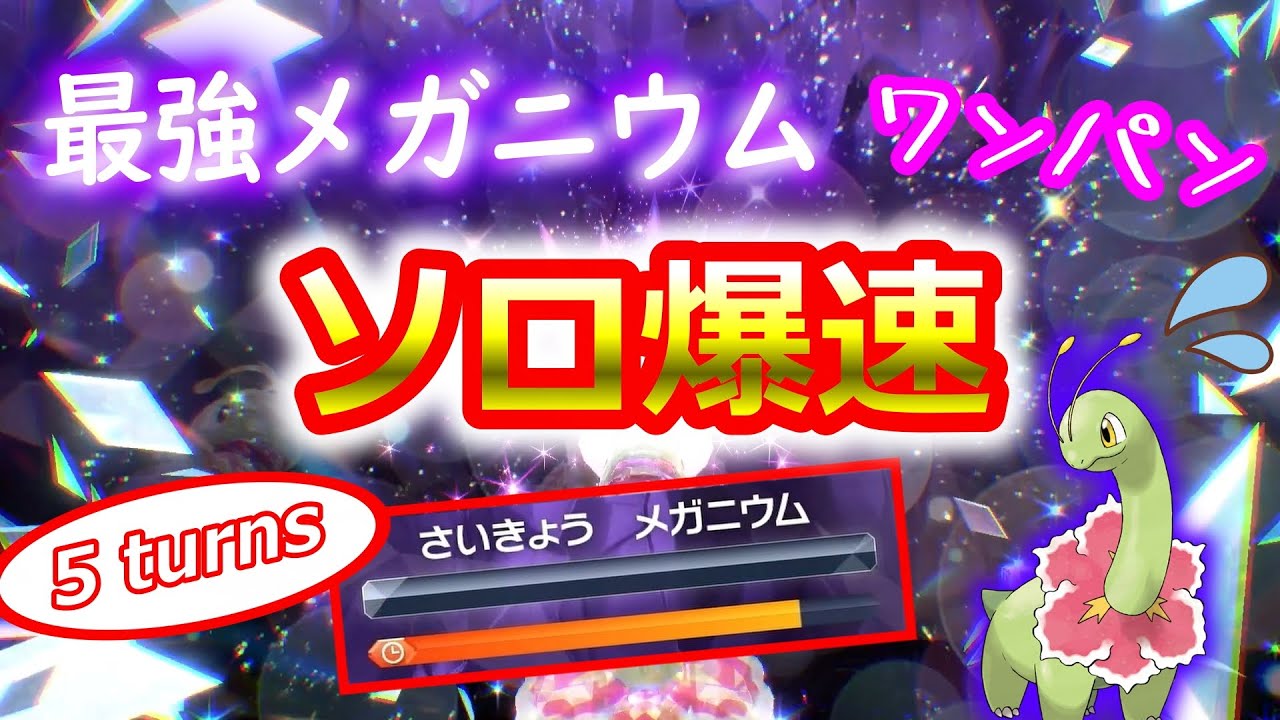 最強メガニウムをいつも通りソロでワンパン　【ポケモンSV】