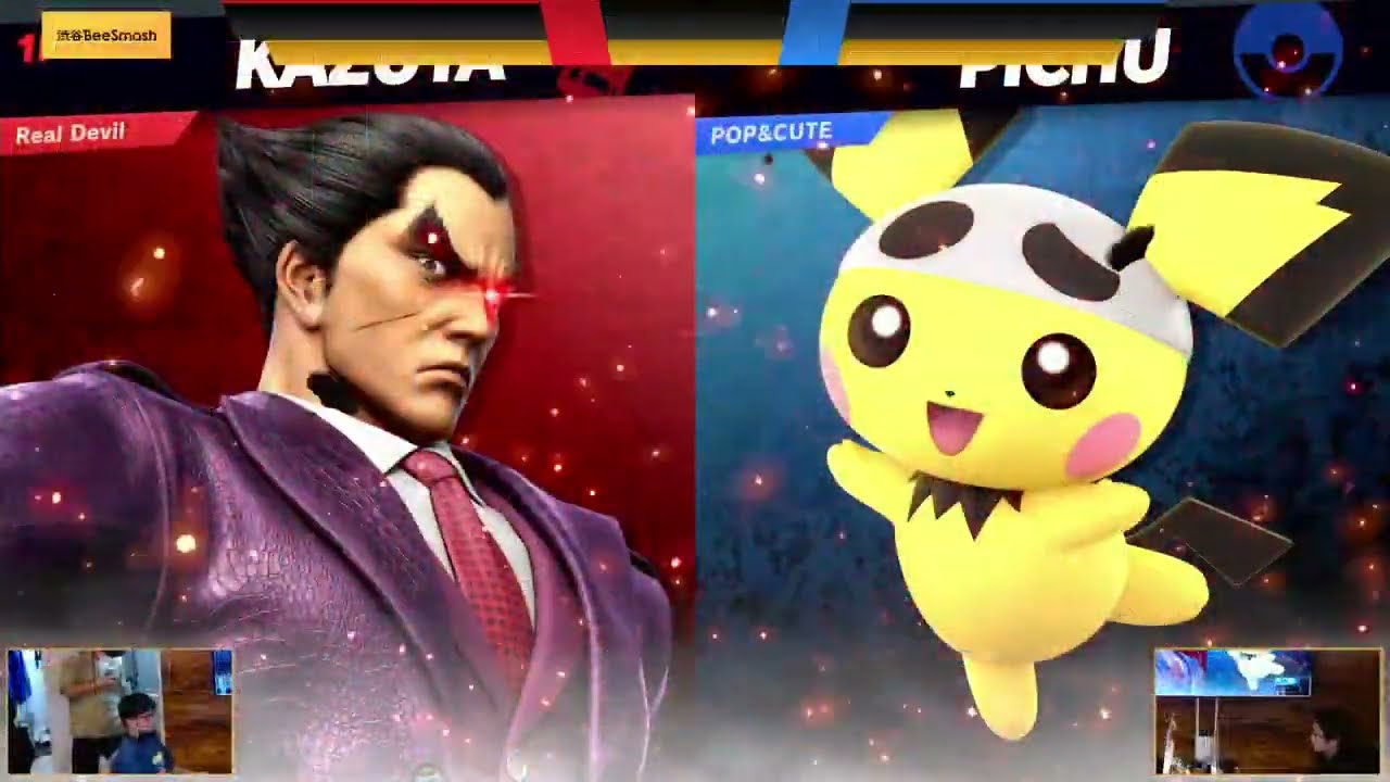 BeeSmash TOURNAMENT #19 WSF - いしポン (カズヤ) vs あもぽぺ (ピチュー) スマブラSP オフ大会