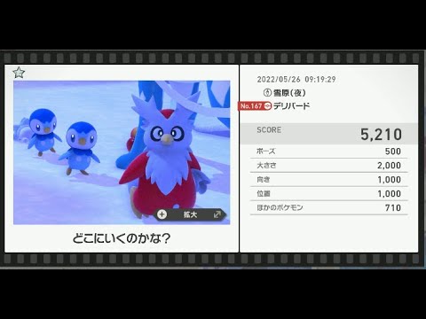 Newポケモンスナップ　★1デリバード【5210】