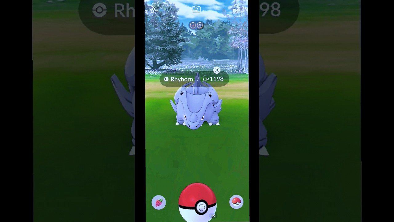 I Caught Rhyhorn in Pokemon GO #Shorts #PokemonGO #Rhyhorn