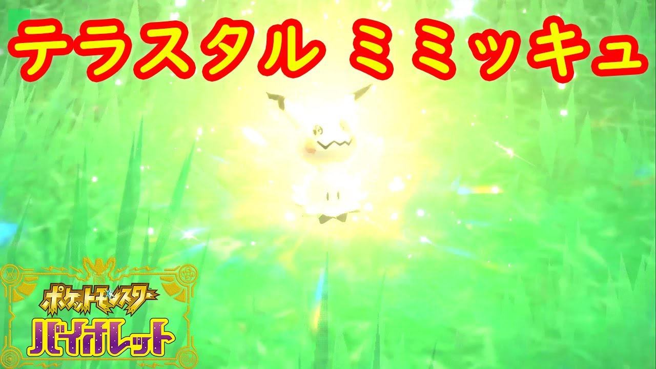 【テラスタル ミミッキュ】出現場所 入手方法 攻略【ポケモン スカーレット・バイオレット】