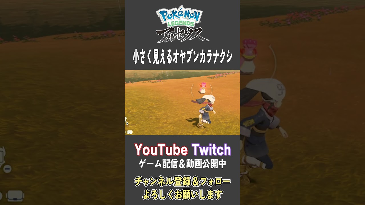 小さく見えるオヤブンカラナクシ【Pokemon LEGENDS アルセウス】【#Shorts】【#121】