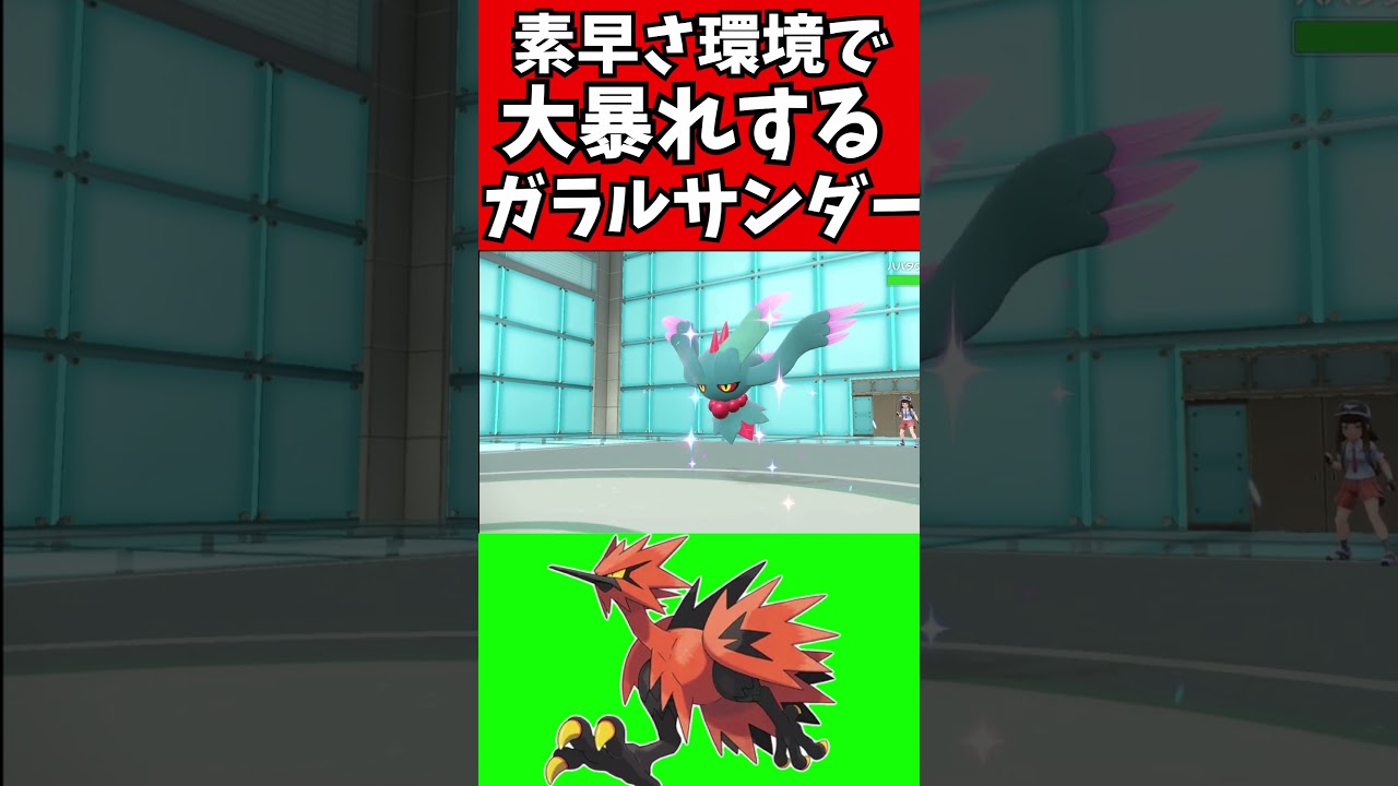 【オーディナリーポケモン解説】速さとたまで無双するガラルサンダー