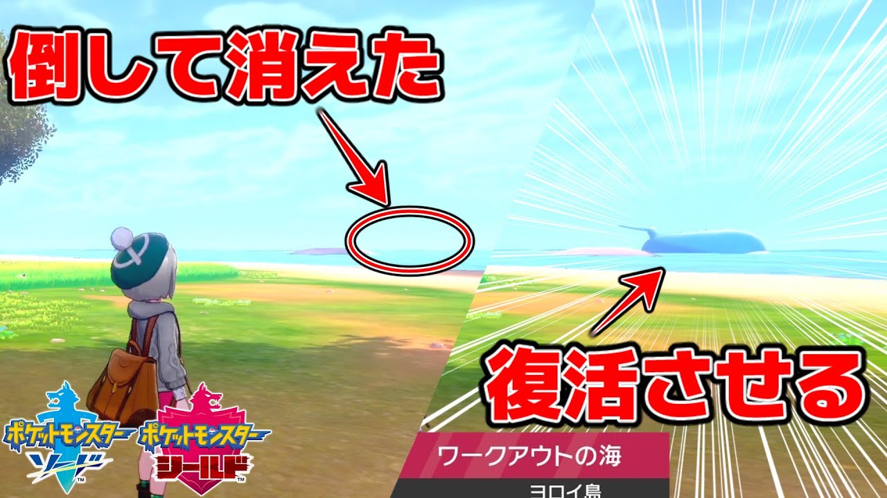1度倒してしまったら中々出現しない「でっかいホエルオー」を再び出現させてみた【ポケモン剣盾】【ワークアウトの海】