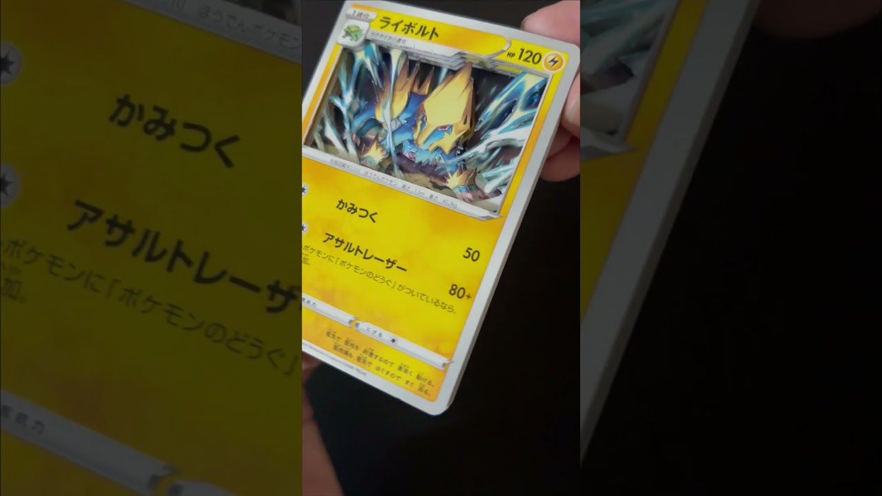 【ポケカ】ライボルトのシャドーボックス 【Pokémon】【シャドーボックス】　 #shortvideo　#pokemon
