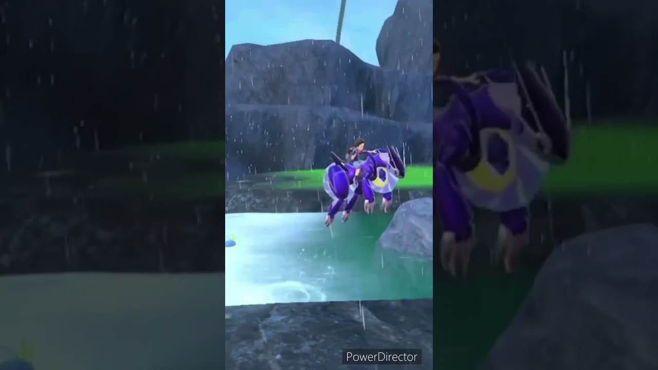 【ポケモンバイオレット】滝に落ちそうなチョンチー見つけて心配したけど本人余裕そう　#ポケモンバイオレット #ゲームリハビリ #shorts