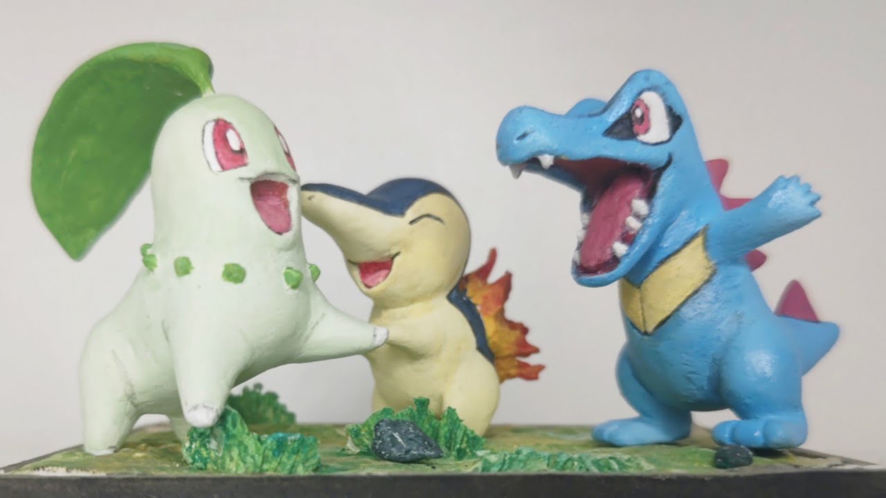 【ポケモン金銀】チコリータ、ヒノアラシ、ワニノコを作ってみた！