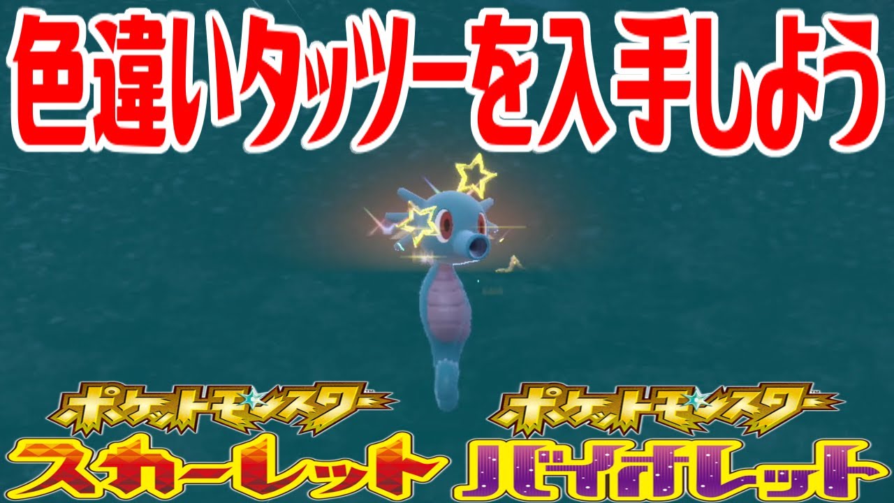 【ポケモンSV】色違いタッツーを入手しよう【ポケットモンスター スカーレット・バイオレット ゼロの秘宝 藍の円盤】Pocket Monsters