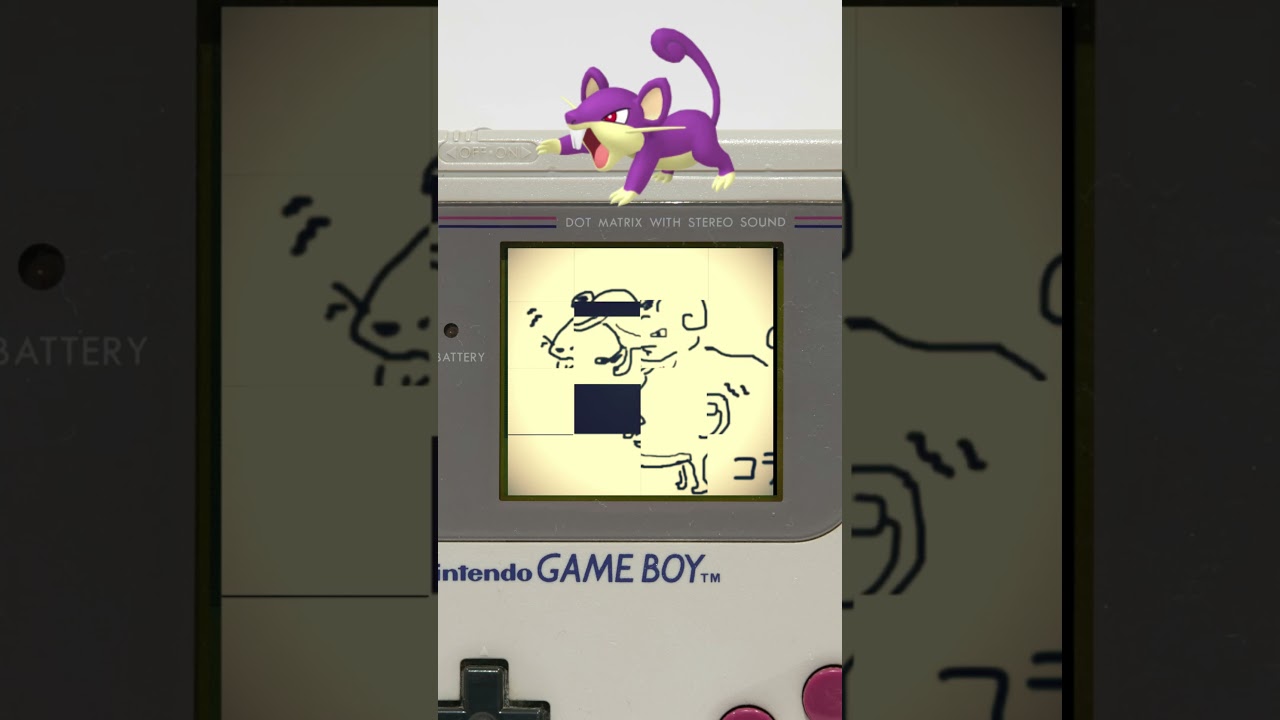 【ポケモン】うろ覚えでコラッタ描いてみた  #お絵描き