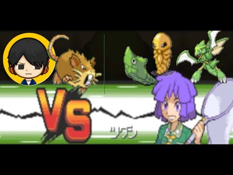 【ポケモンHGSS】ラッタ一匹でクリアする　part4　VS　ツクシ（チャレンジ）