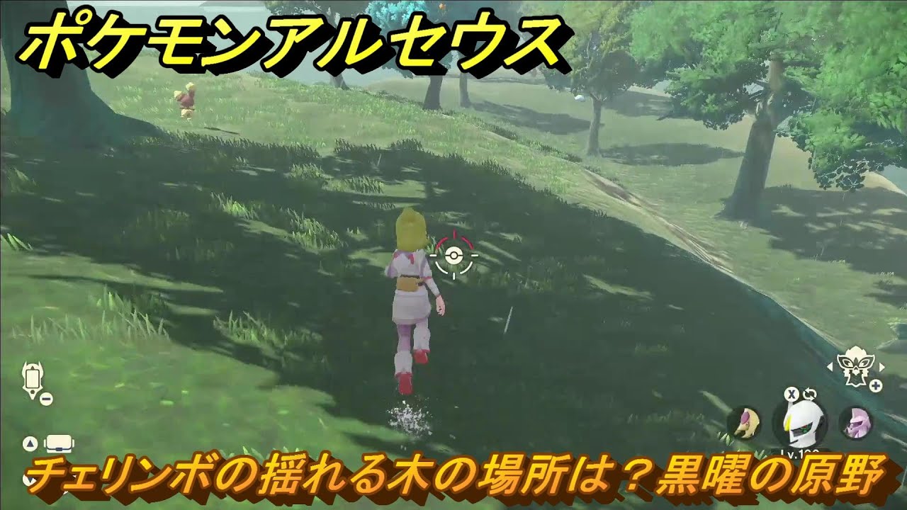 ポケモンアルセウス　チェリンボの揺れる木の場所は？黒曜の原野　＃５２９　【Pokémon LEGENDS アルセウス】