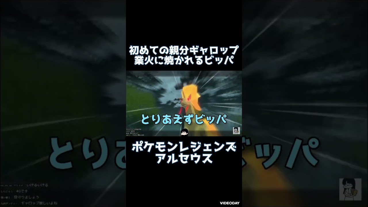 親分ギャロップの業火に焼かれるビッパ #ポケモンレジェンズアルセウス  #shorts