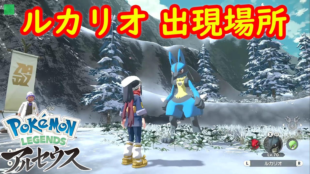 【オヤブン ルカリオ】出現場所 入手方法 攻略  【Pokémon LEGENDS アルセウス ポケモン レジェンズ アルセウス】
