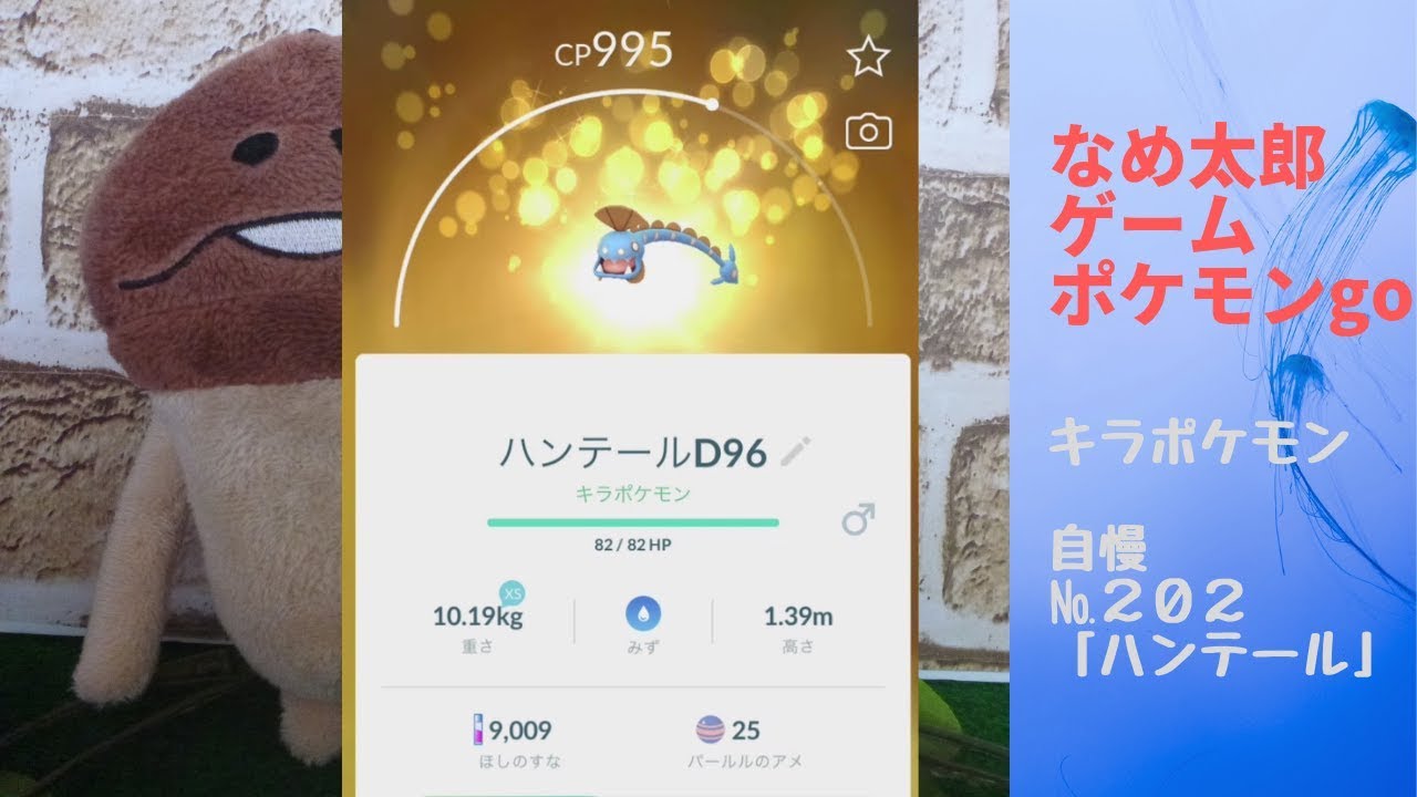 【縦画面スマホ向け】なめ太郎のキラポケモン自慢コーナー２０２「ハンテール」【ポケモンgo】