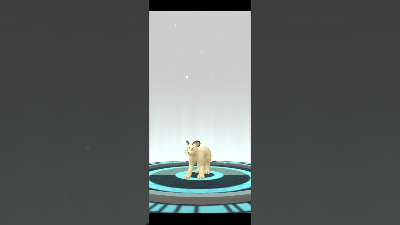 ポケモンgoで原種ニャースから原種ペルシアンに進化！！