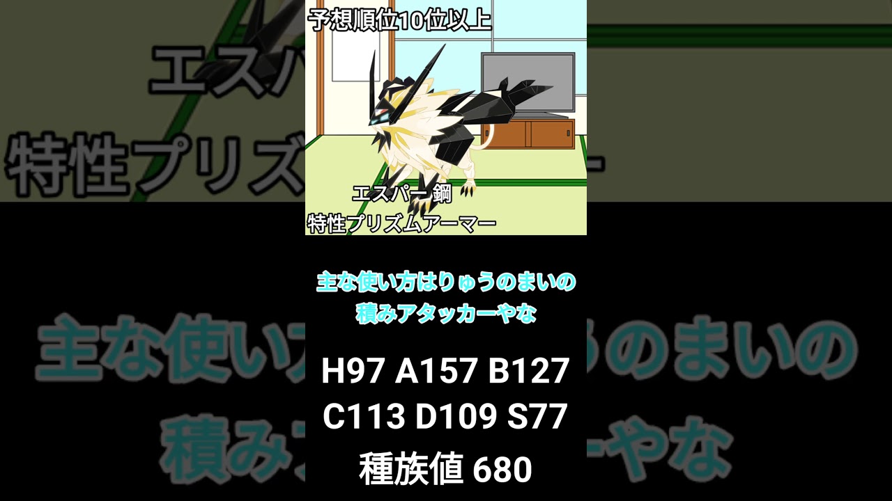 レギュレーションGで追加される日食ネクロズマ解説 #ポケモンsv #ポケモン #伝説 #レギュレーションG #ネクロズマ
