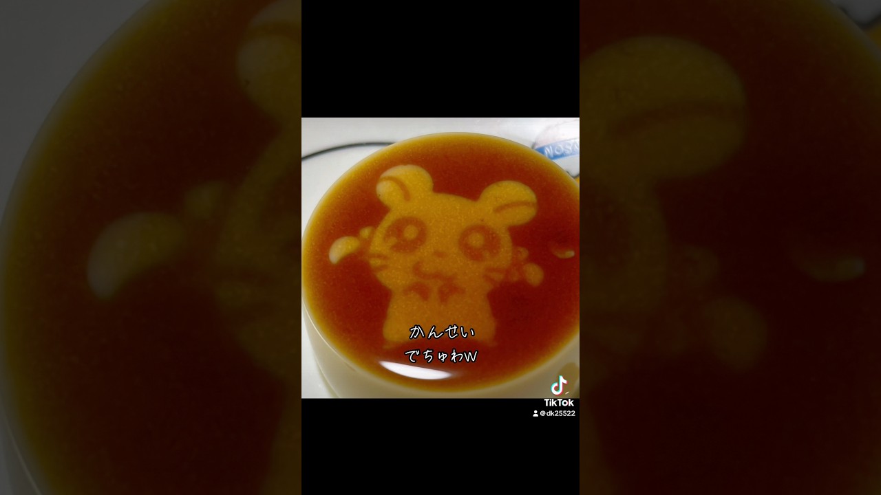 20年以上前のとっとこハム太郎のプリン型でプリン作ってみました　かわいいww#とっとこハム太郎 #ハム太郎 #プリン