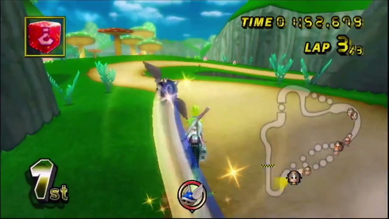 【Mario Kart Wii】バナナを投げてトゲゾー回避 #shorts