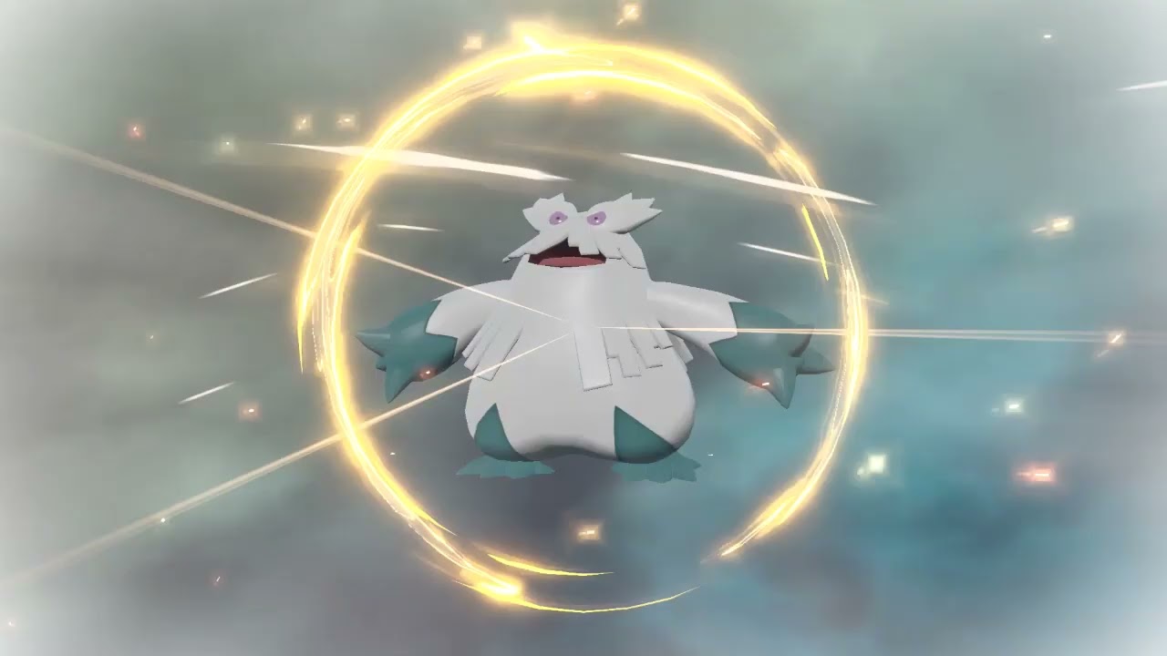 ポケモンレジェンズアルセウス進化シーン ユキカブリ Snover ユキノオー Abomasnow 217～218