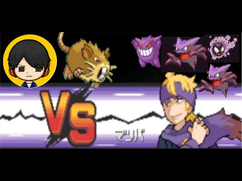 【ポケモンHGSS】ラッタ一匹でクリアする　part6　VS　ソウル（ライバル）＆マツバ（チャレンジ）