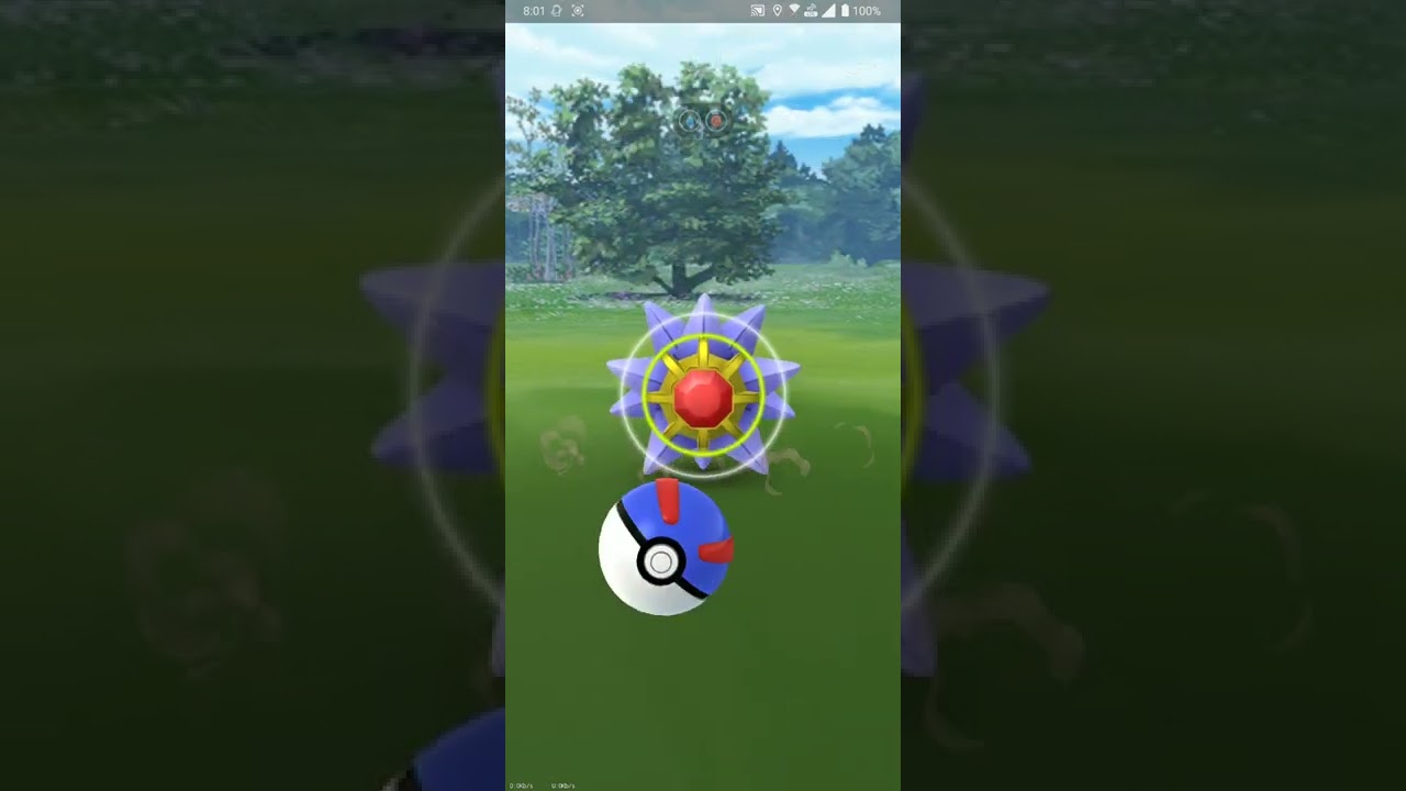 【ポケGO 2022】381：大発見！「238回目：スターミー」(星の砂5000+ほしのかけら+シンオウのいし)