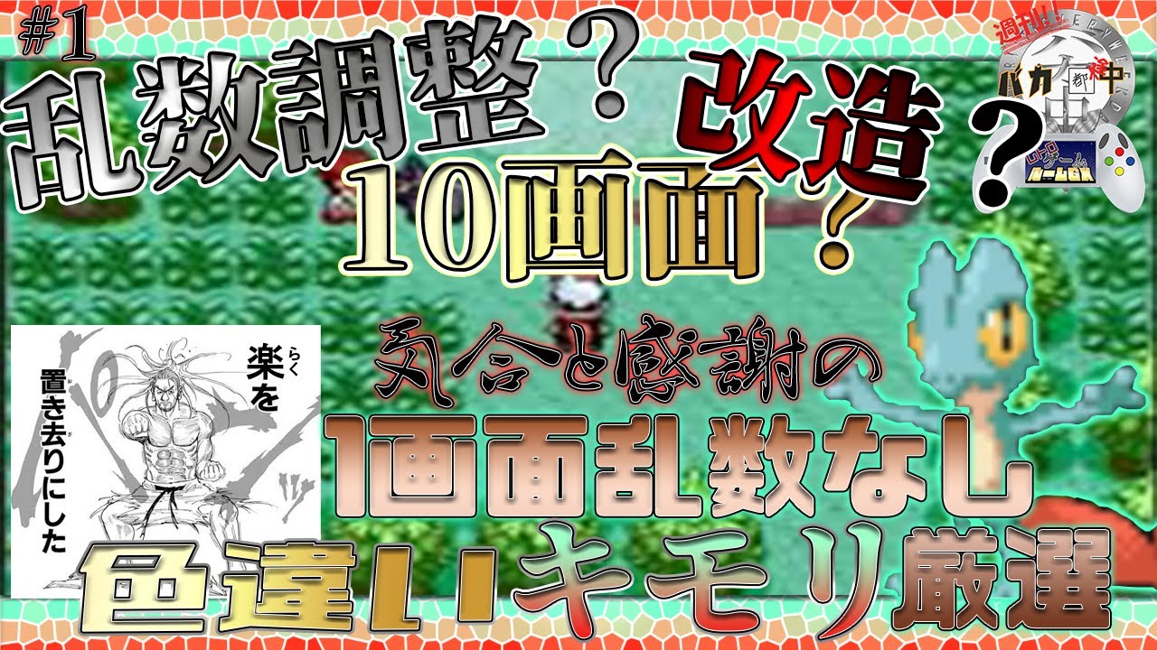 【#ポケモン】気合と感謝の乱数なし1画面キモリ厳選！＃１【＃週刊バカ途中】