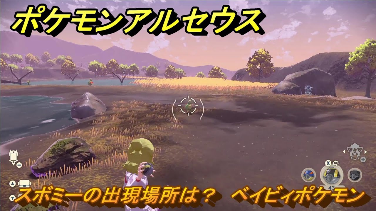 ポケモンアルセウス　スボミーの出現場所は？　ベイビィポケモン　図鑑コンプへの道　＃４９８　【Pokémon LEGENDS アルセウス】