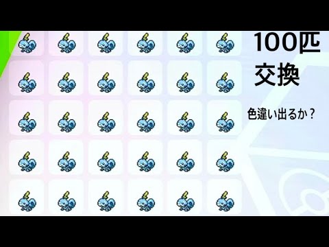 【ポケモン剣盾】メッソン100匹マジカル交換に出したら何が出るのか？