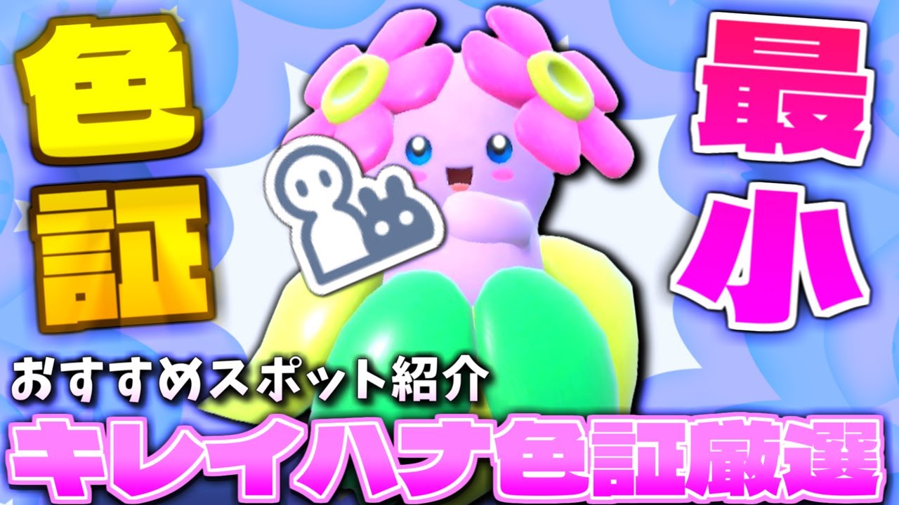 激レア最小サイズ色違い出現!? 激かわキレイハナをちびちびパワーで色証厳選をしたら大苦戦!! でも最後に奇跡がｗ【ポケモンSV】【色違いポケモン】【色違い厳選】