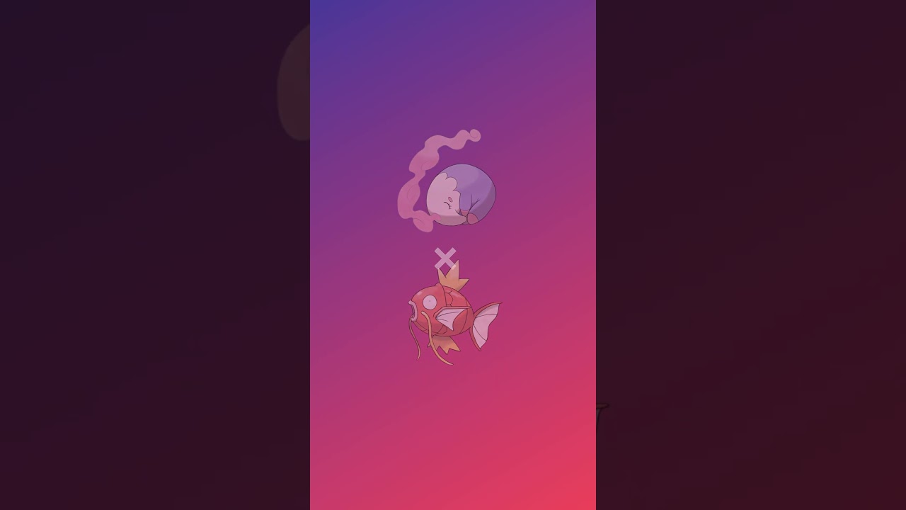 ムシャーナ×コイキング！！ #pokemon #ジムリーダーくま #ポケモン