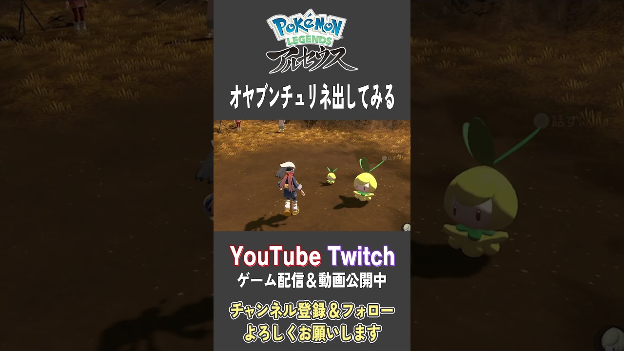 オヤブンチュリネ出してみる【Pokemon LEGENDS アルセウス】【#Shorts】【#134】