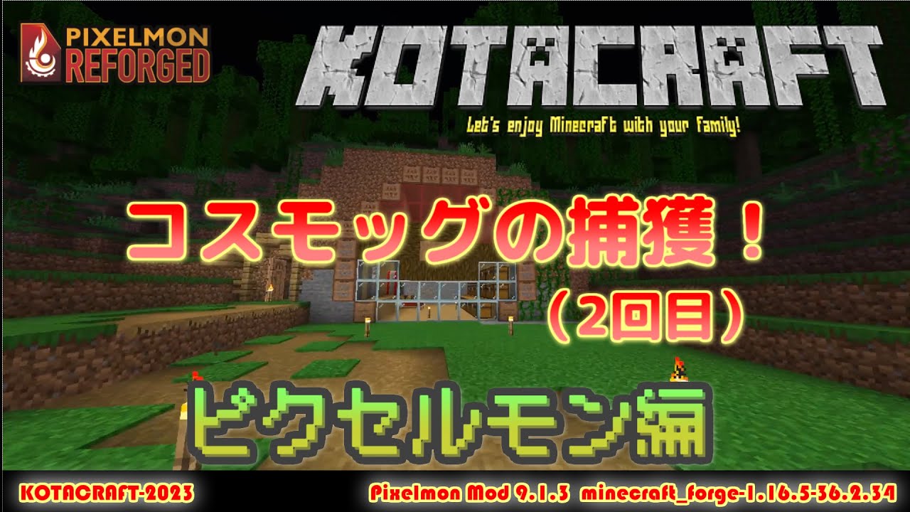 【ピクセルモン】コスモッグ vs コスモッグ #pixelmon #ピクセルモン