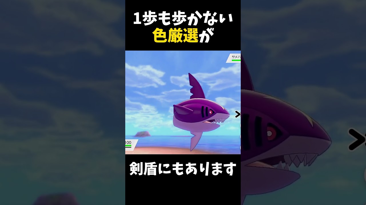 1歩も歩かない「サメハダー」の色違い厳選してみた【ポケモン剣盾】