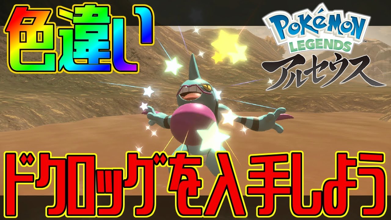 【ポケモンアルセウス】色違いドクロッグを入手しよう【Pokémon LEGENDS アルセウス】