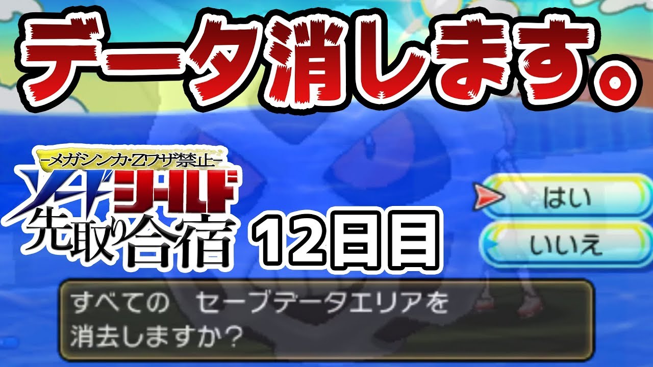 オニゴーリと、ロム消去と、第2章開幕。【剣盾先取り合宿】12日目